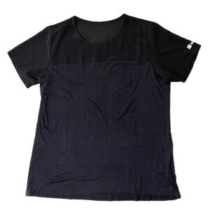 Lilac Bloom Microsoft Black Women's Top